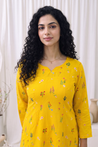 Sunlit Meadow Office Kurta