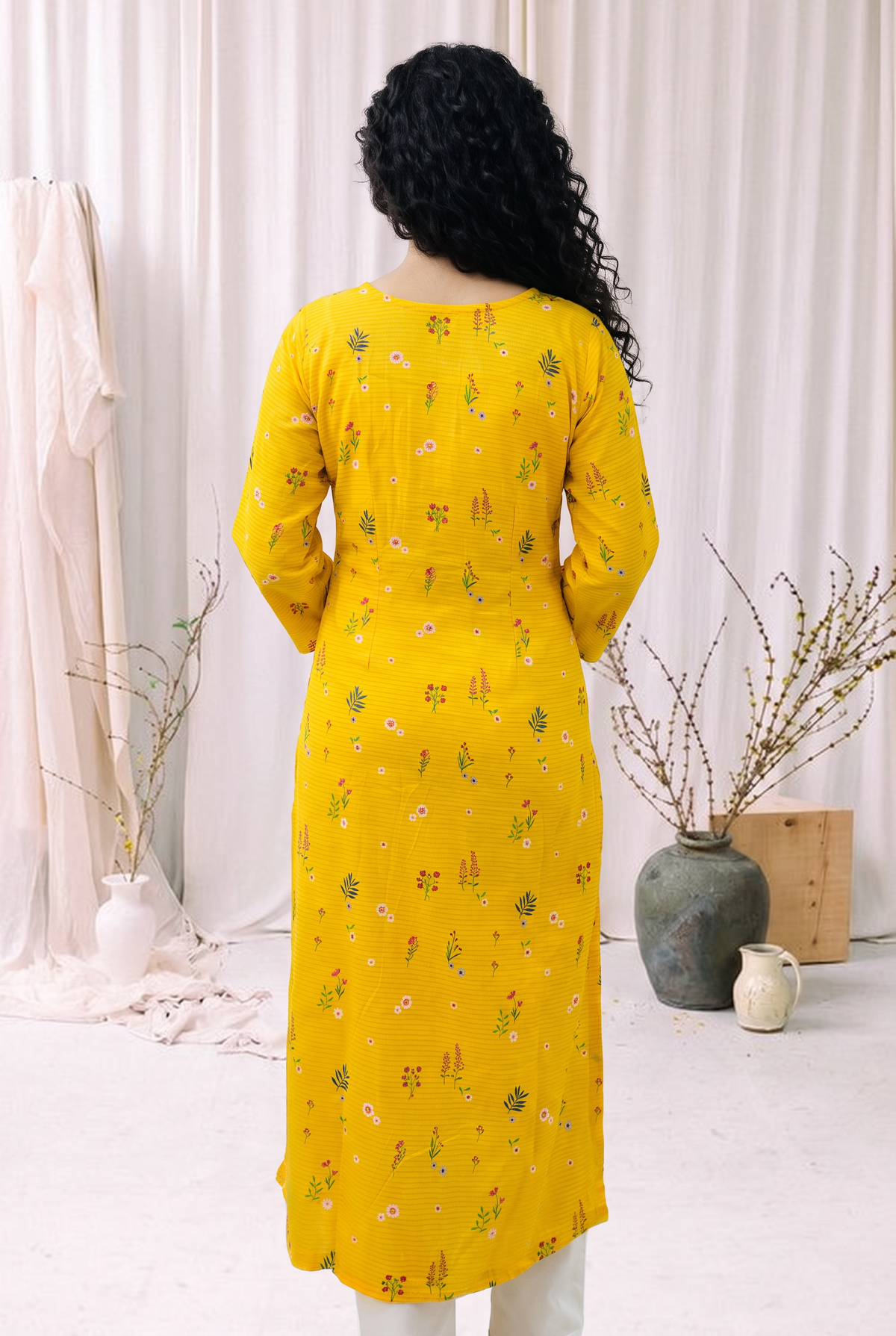 Sunlit Meadow Office Kurta