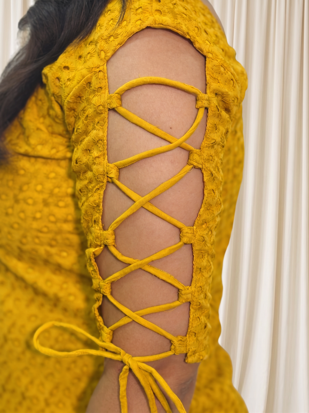 Sunflower Dori Sleeve Kurti 🌻