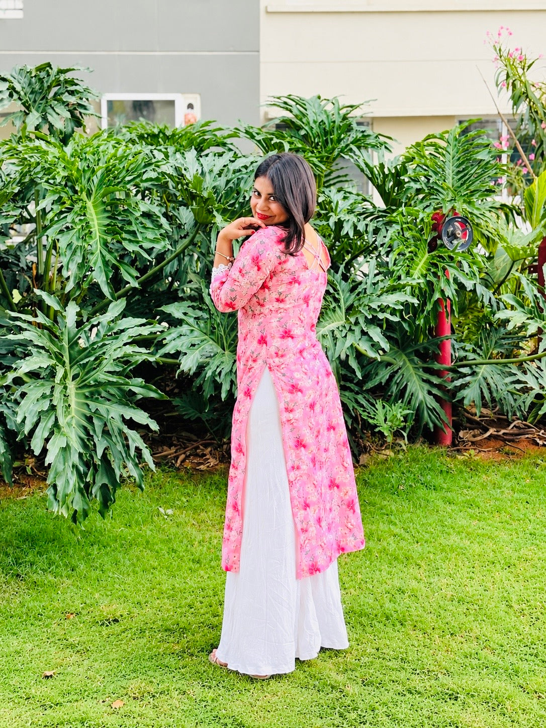 Khushboo Floral Lace Kurti