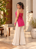 Rani Pink Bandhani Kurti