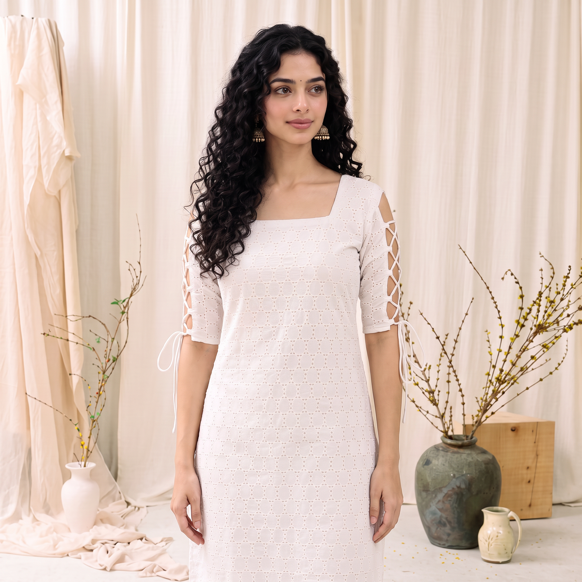 Sitara Dori Sleeve Kurti