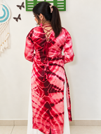 Rosy Tie-Dye Kurti