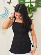 Black Zaria Swarovski Kurti