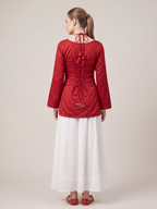 Noor Tie-Up Pearl Corset Kurti