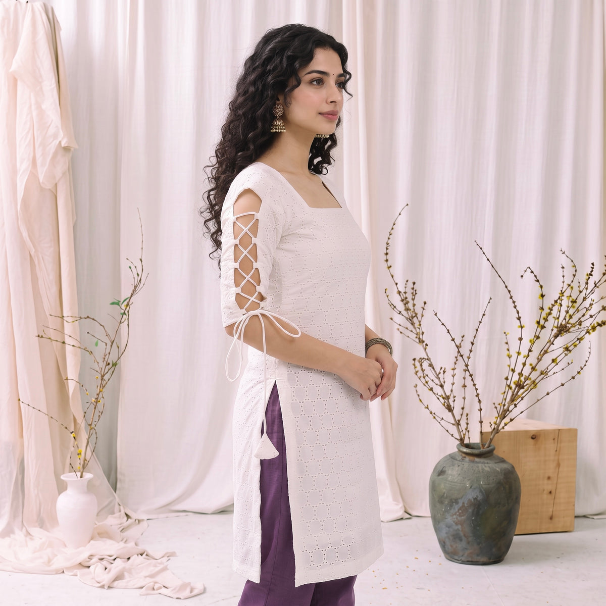 Sitara Dori Sleeve Kurti