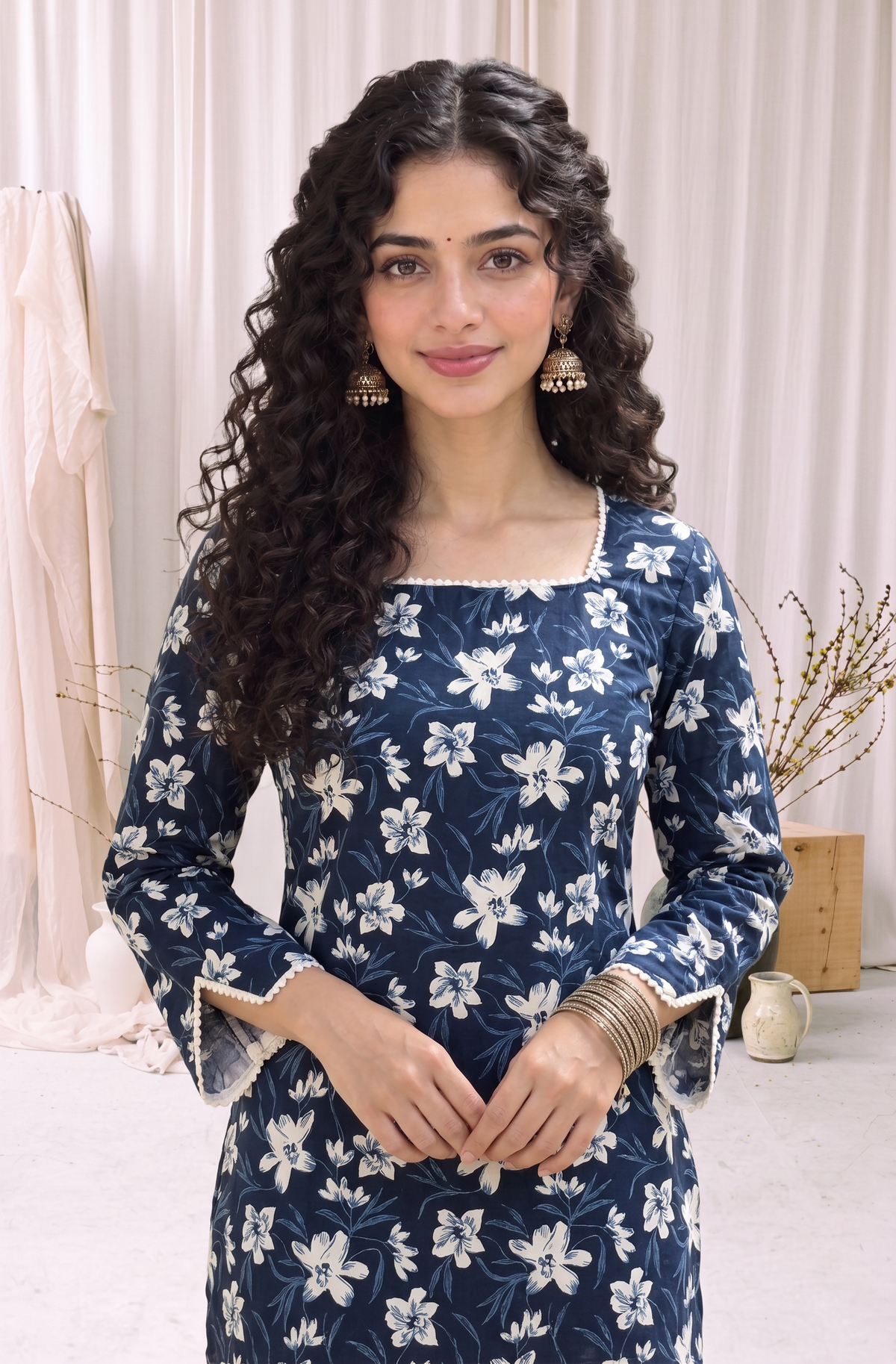 Sharvari Floral Corset Kurti