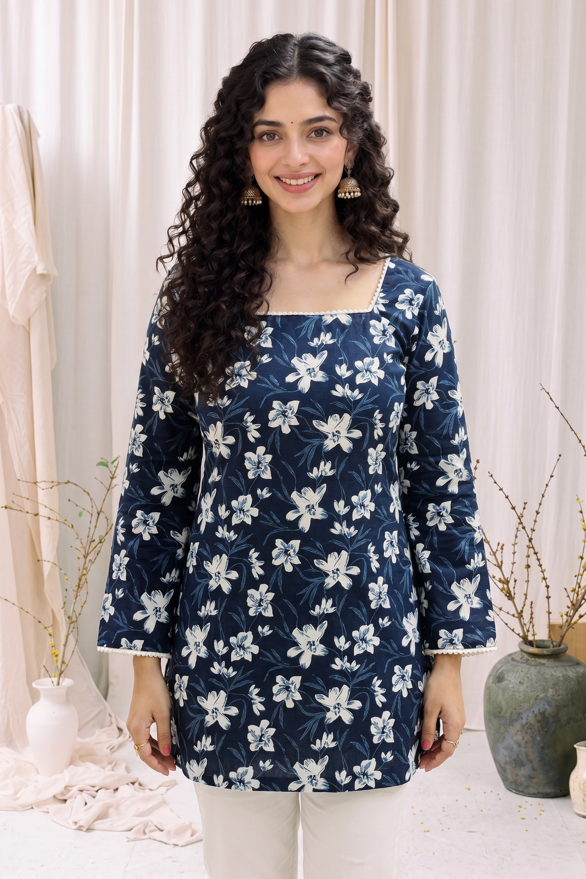 Sharvari Floral Corset Kurti