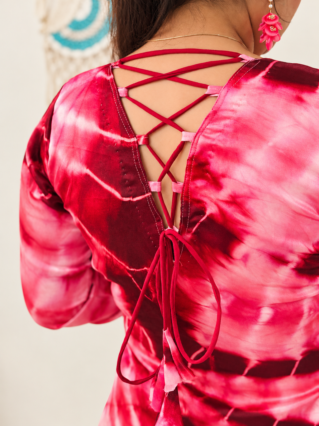Rosy Tie-Dye Kurti