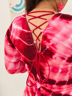 Rosy Tie-Dye Kurti