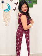 Suhani Shell Lace Kurti - Wine Maroon