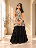 Mishthi Corset Kurti – White & Green