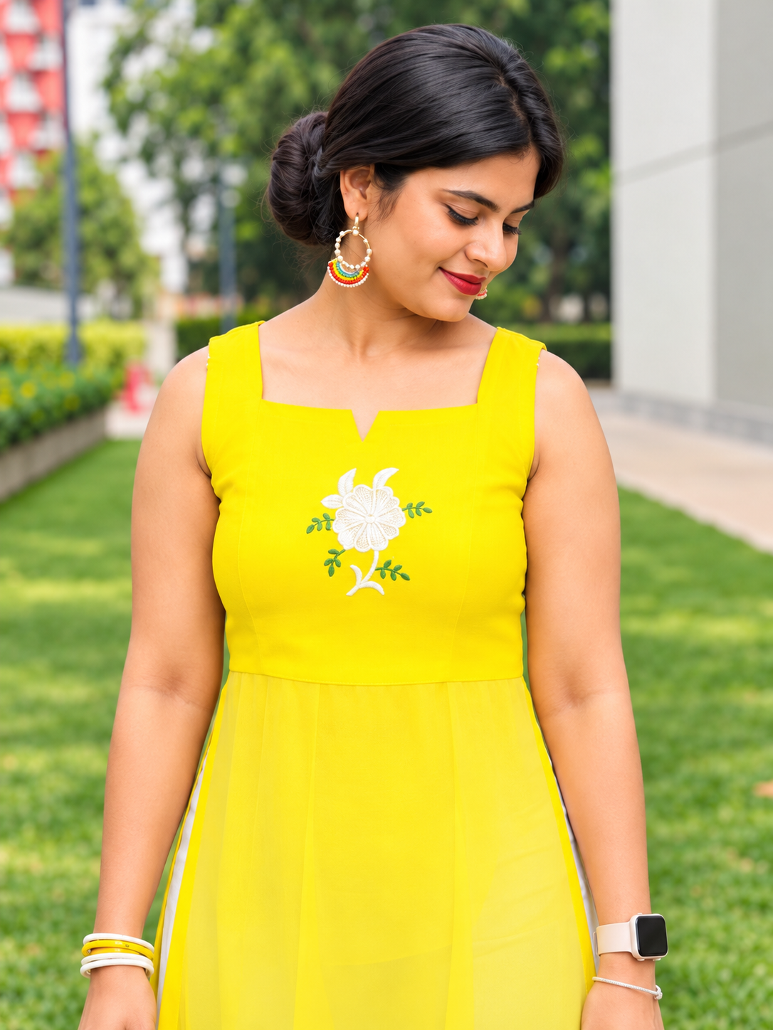 Sunlit Kaudi Slit Kurti
