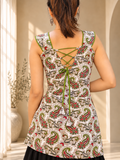 Mishthi Corset Kurti – White & Green