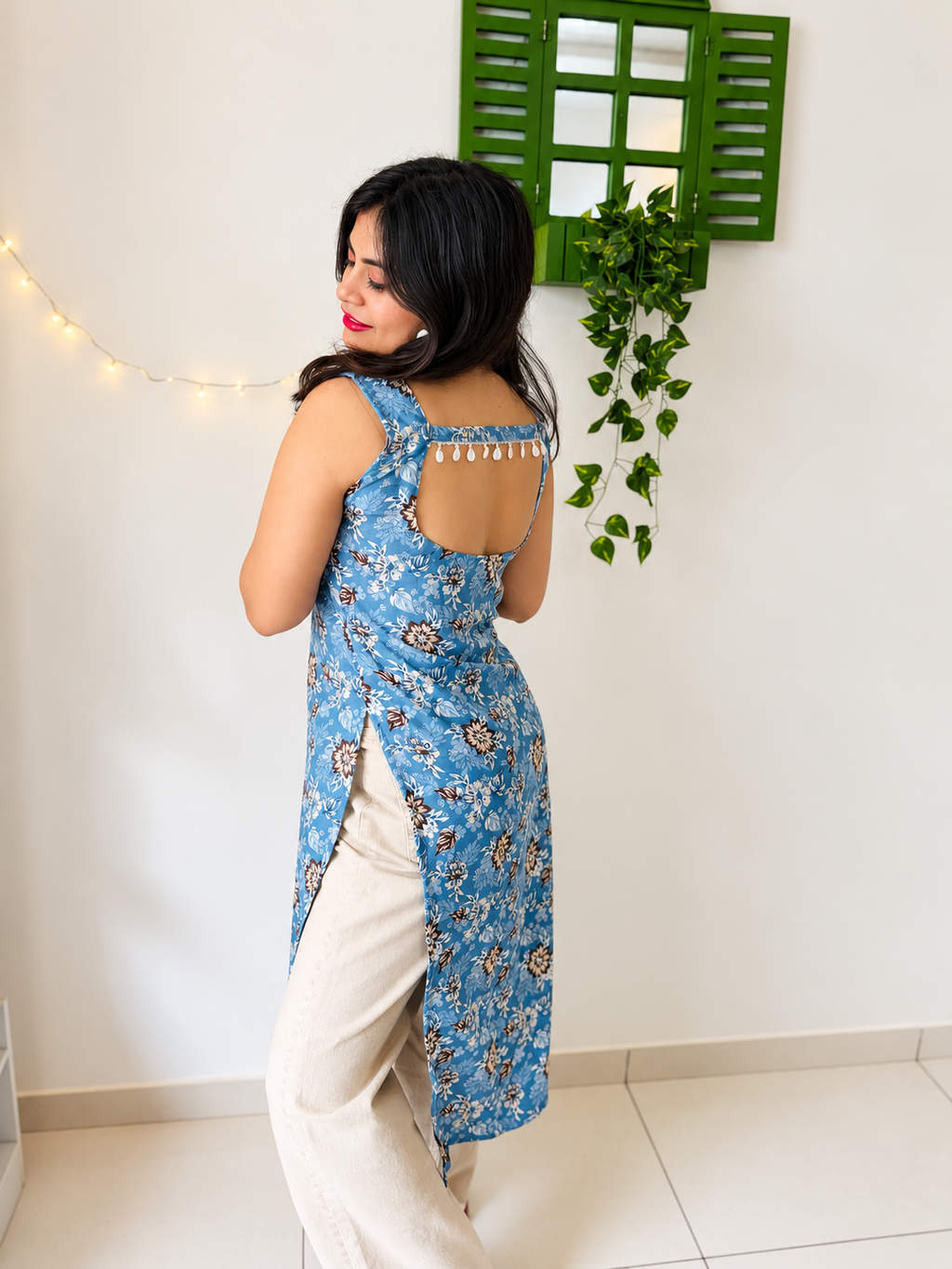 Blue Mist Designer Kurti