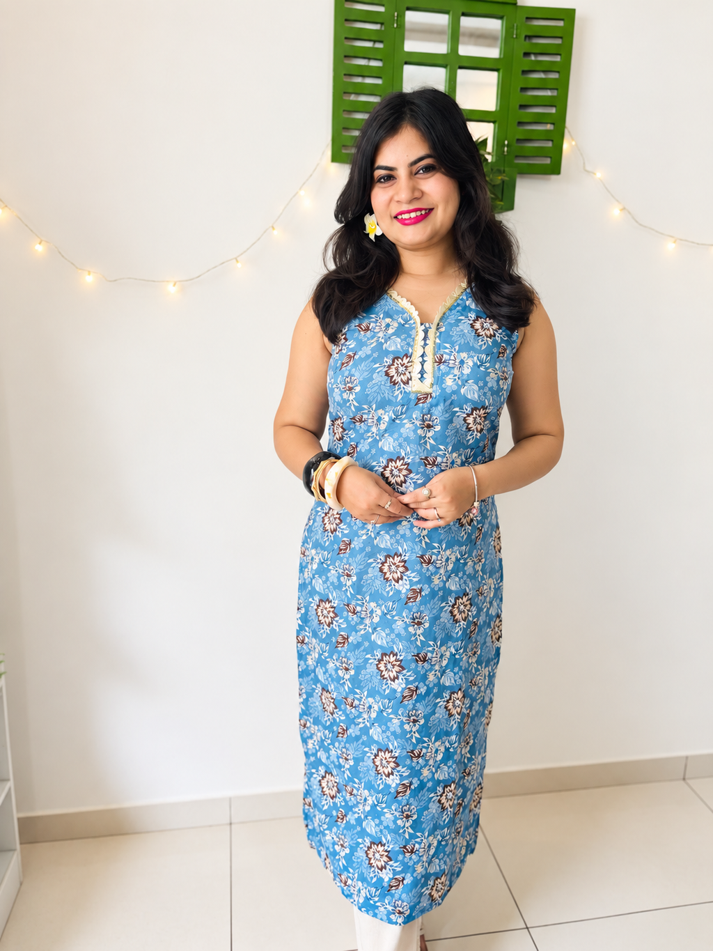 Blue Mist Designer Kurti