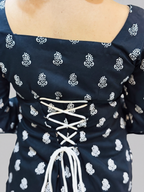 Black Pearl Bell Sleeve Kurti
