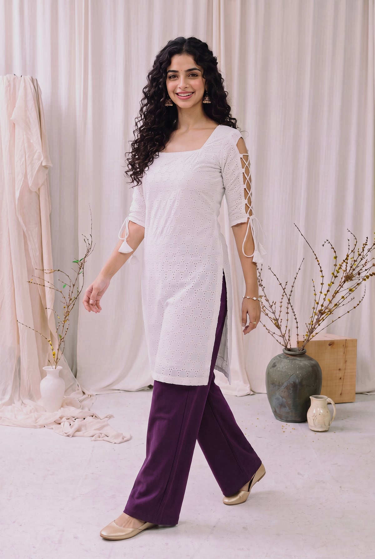 Sitara Dori Sleeve Kurti