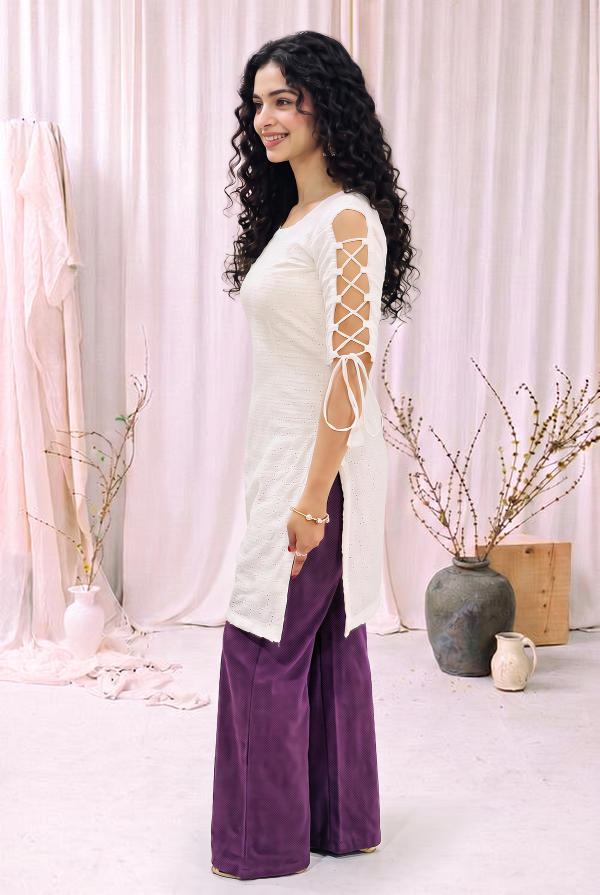 Sitara Dori Sleeve Kurti