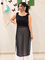 Shyama Sheer Shell Lace Kurti