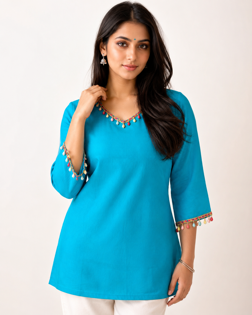 Aqua Pearl Comfort Kurti