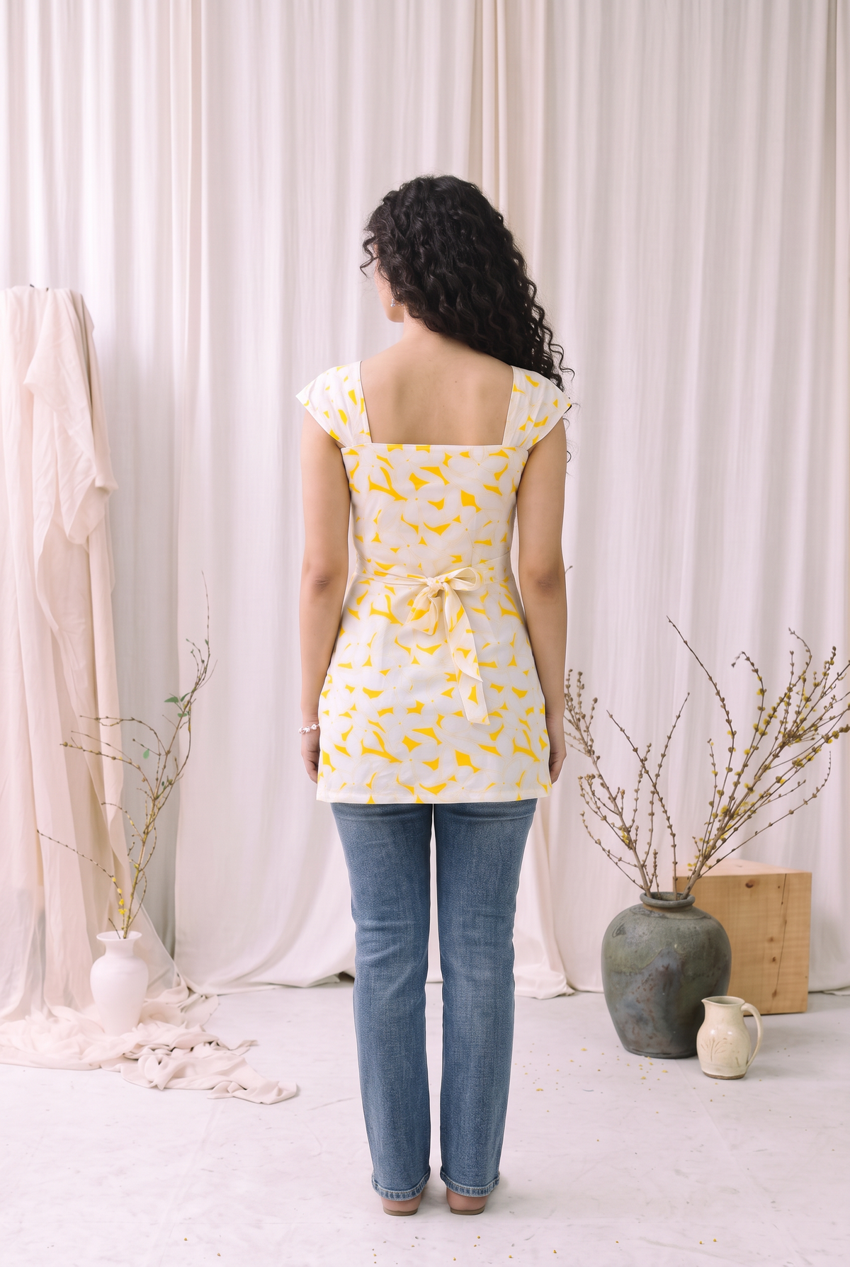 Jiya Sunshine Bloom Kurti ☀️💛
