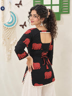 Nyra Black – Laddu Lace Corset Kurti