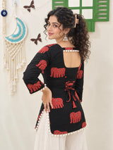 Nyra Black – Laddu Lace Corset Kurti