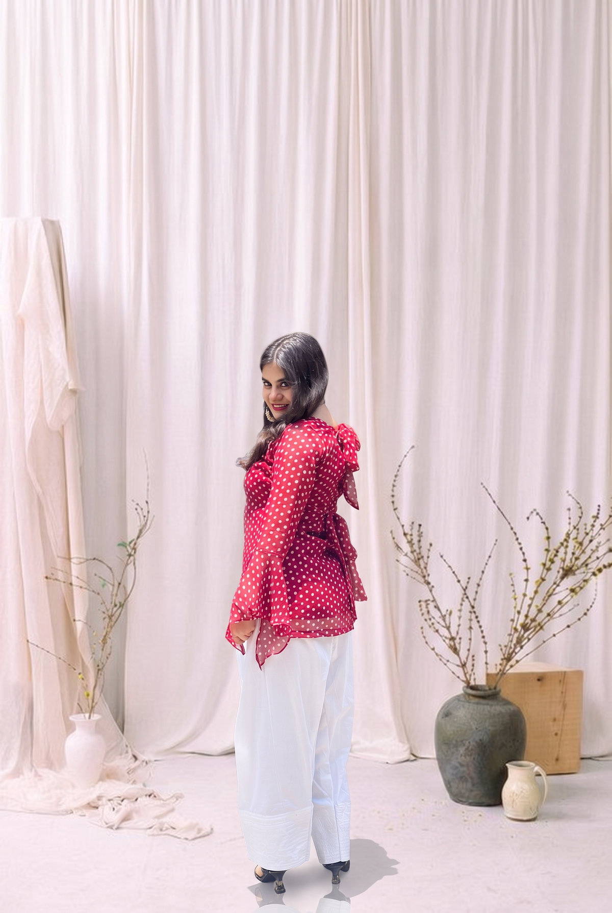 Reva Chauk Bandhani Kurti