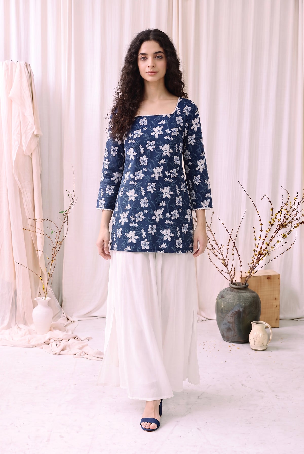 Sharvari Floral Corset Kurti
