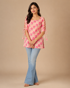 Blush Lotus Dori Sleeve Kurti