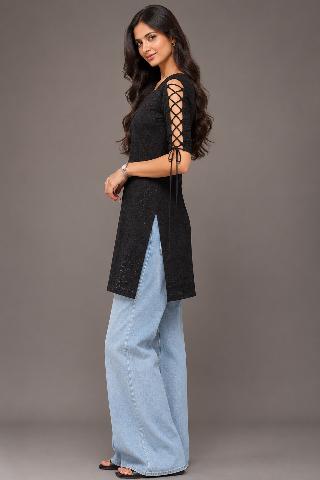 Sanwari Dori Sleeve Kurti