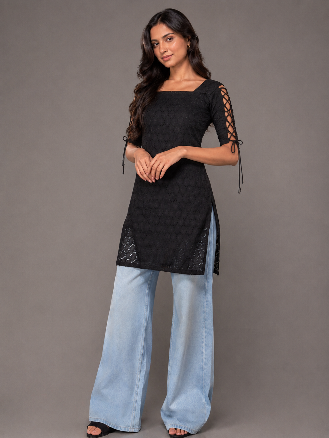 Sanwari Dori Sleeve Kurti
