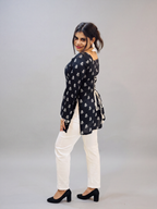 Black Pearl Bell Sleeve Kurti
