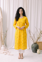 Sunlit Meadow Office Kurta