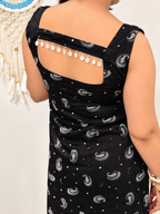 Suhani Shell Lace Kurti - Black