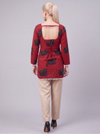 Nyra Red – Laddu Lace Corset Kurti