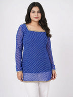 Indigo Kota Doria Kurti