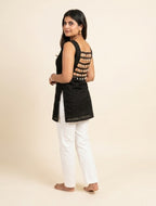 Black Shell Ladder Kurti