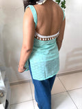 Mint Breeze Backless Kurti