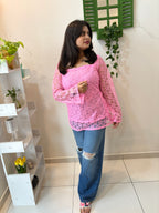 Blush Lace Kurti
