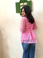 Blush Lace Kurti