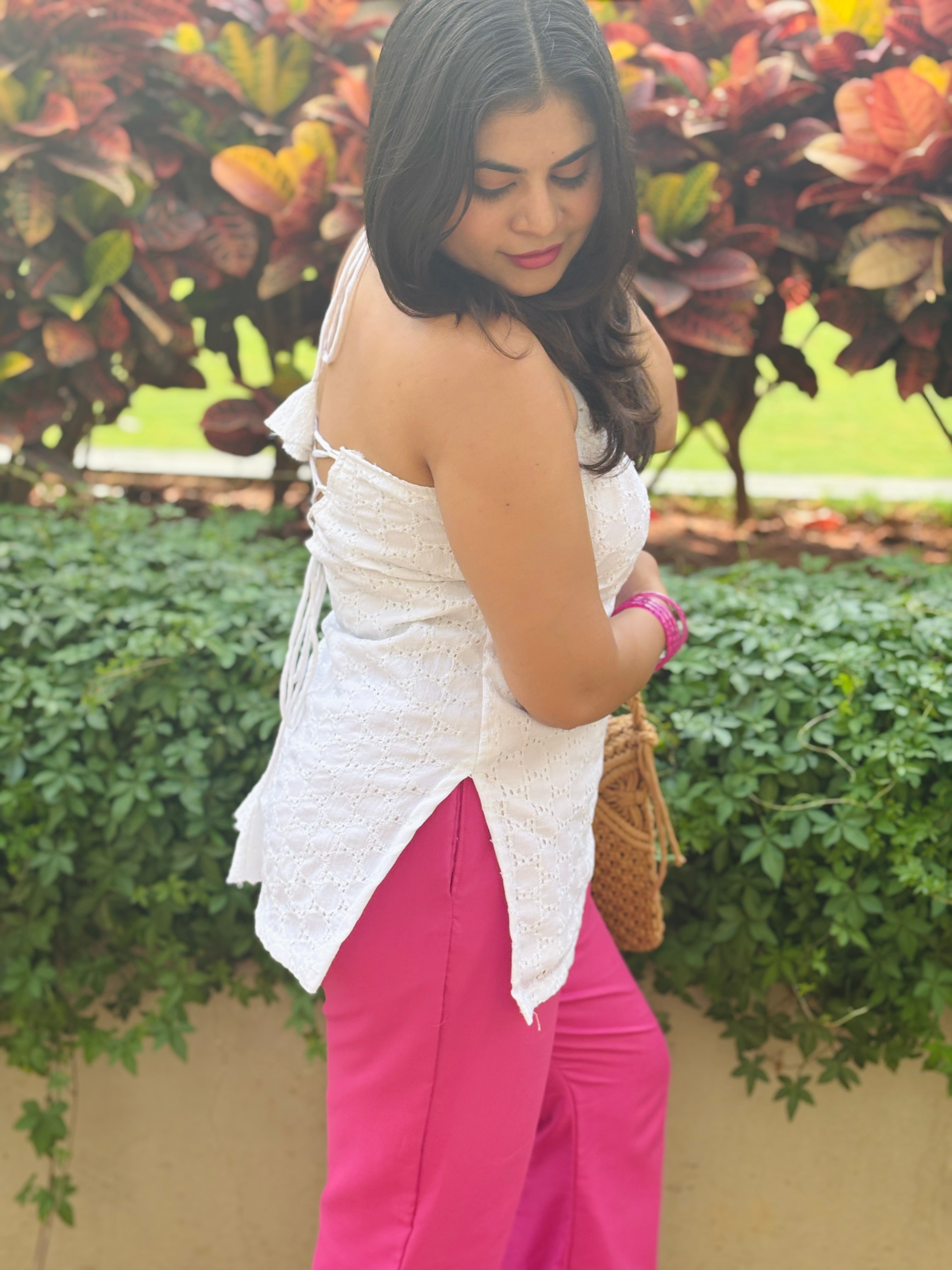 Hansika Backless Corset Top