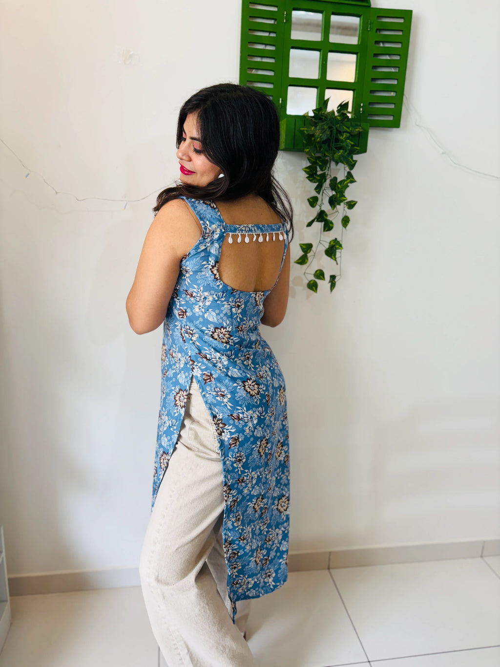 Blue Mist Designer Kurti