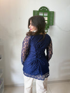 Midnight Blue Lace Kurti