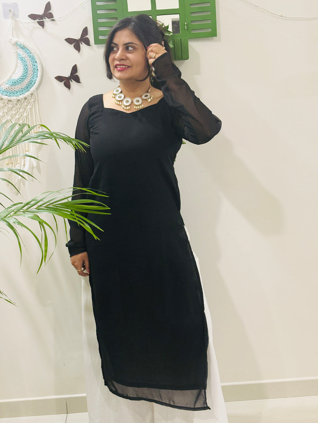Shivi Shell Lace Kurti