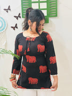 Nyra Black – Laddu Lace Corset Kurti