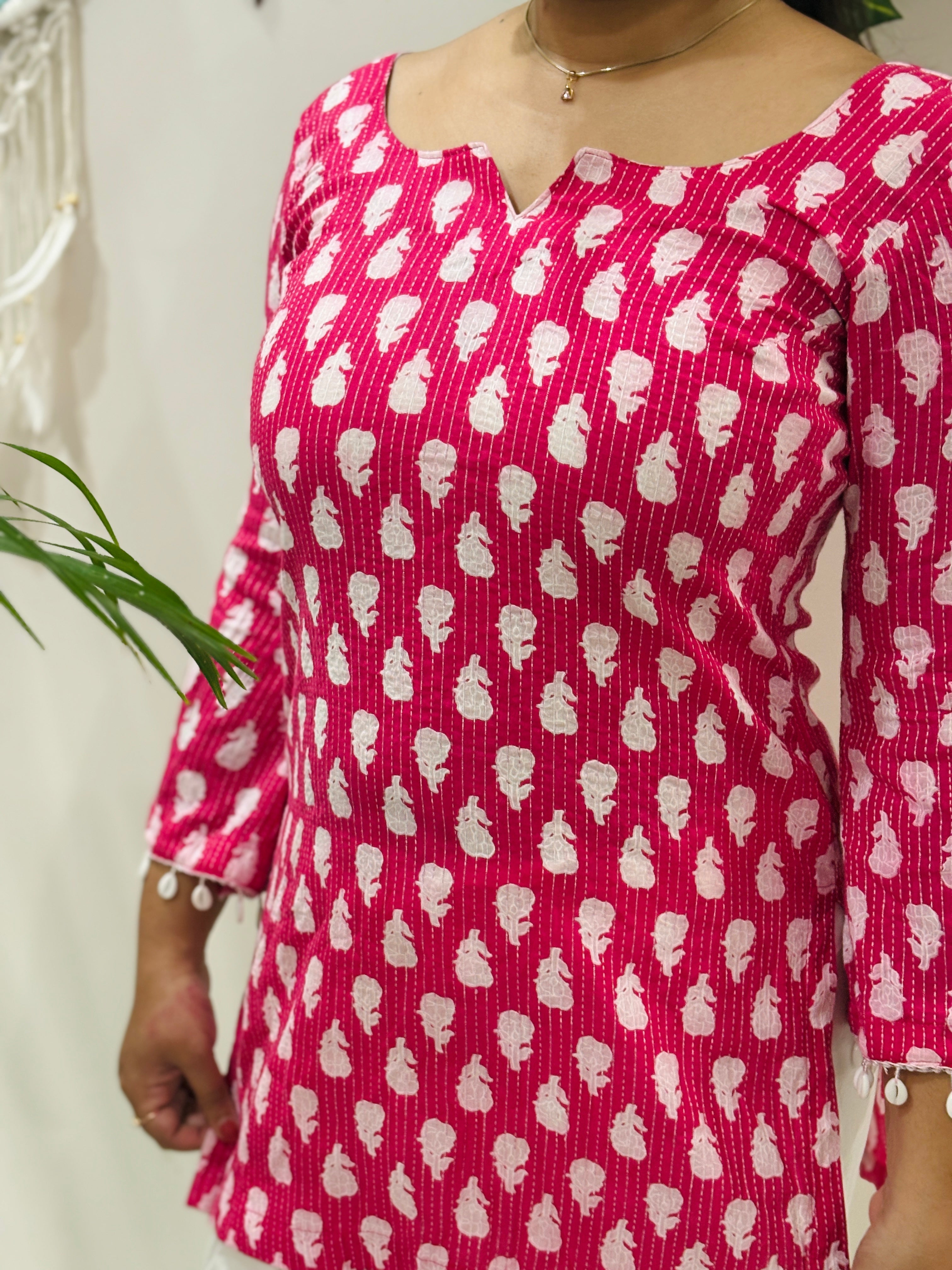 Pankhuri Shell Lace Kurti