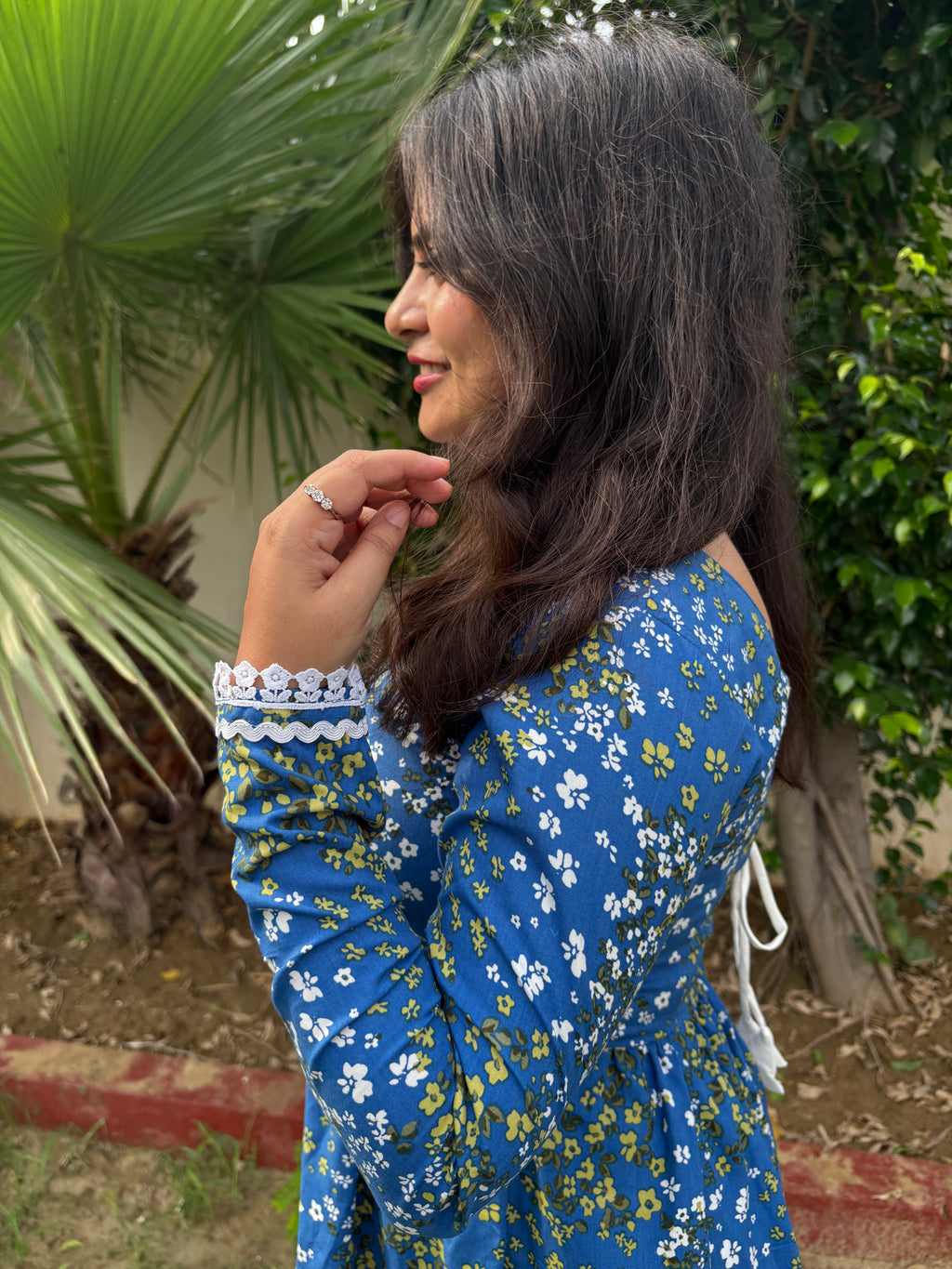 Blue Meadow Corset Kurti