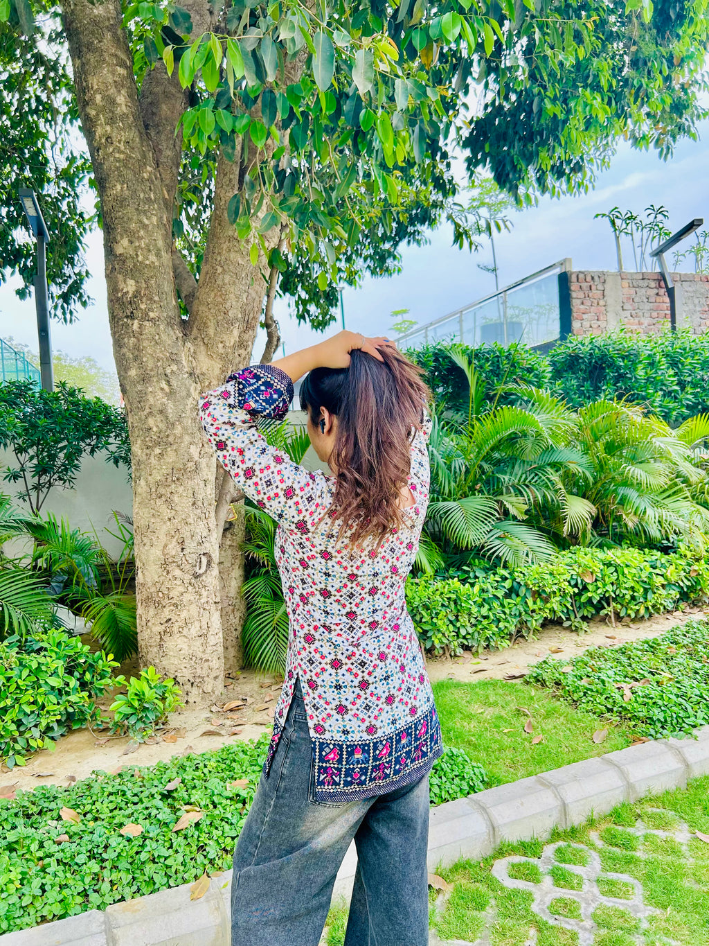 Siara Blue Swarovski Kurti